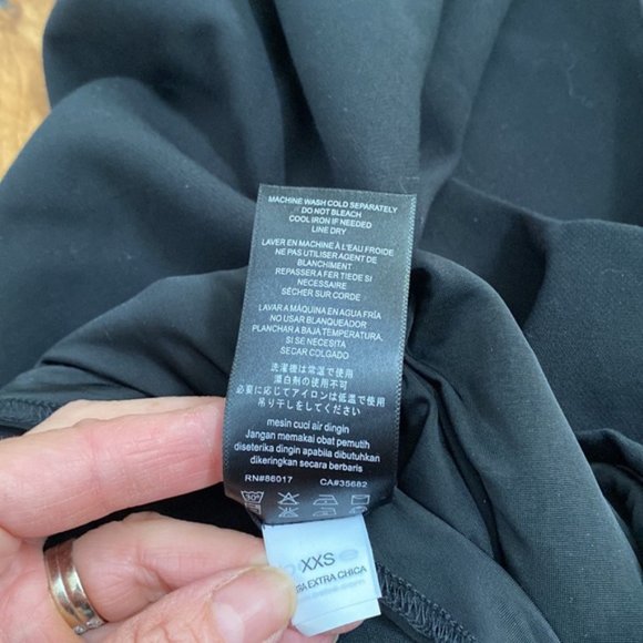 ❗️SOLD❗️Bebe Asymmetrical Double Cloth Dress Size XXS - Picture 6 of 6